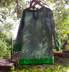 mini abito in sari riciclato taglia M